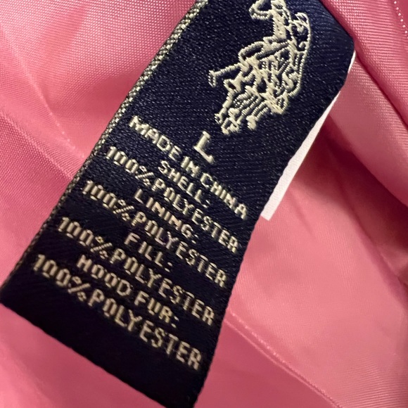 NEW - HOODED JACKET with FAUX FUR - U. S. POLO ASS’N - SIZE L - BRAND NEW W/TAGS - Picture 5 of 6